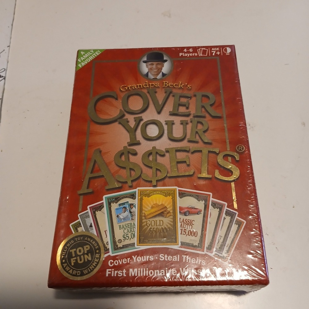New - Grandpa Beck's Cover Your Assets Card Game Family Ages 7+ Sealed